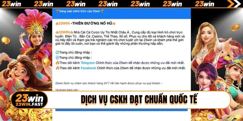 Dịch vụ CSKH đạt chuẩn quốc tế