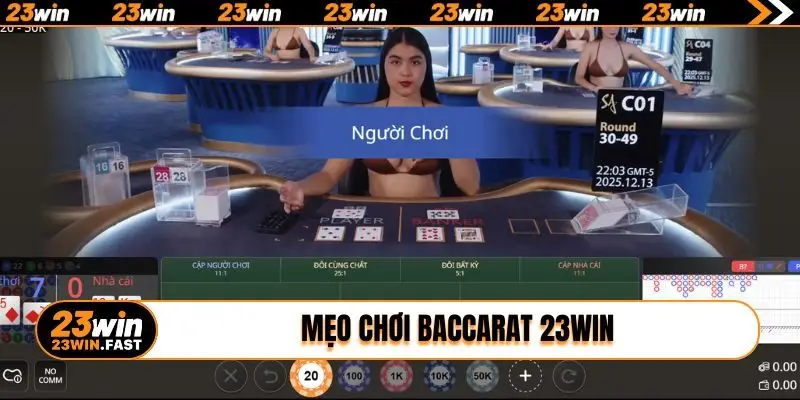 meo choi baccarat 23win